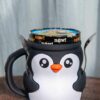 Glasshållare med pingvinmotiv i PLA för Ben & Jerry’s